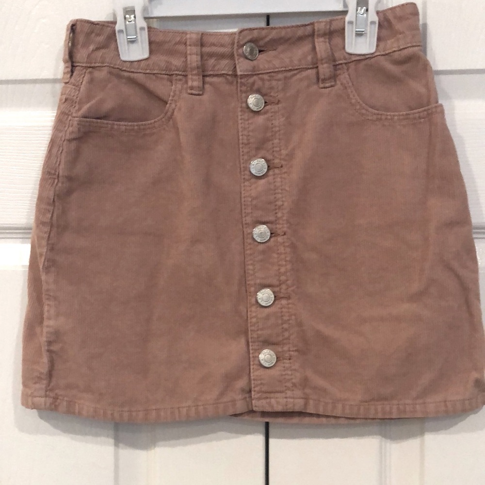 Pacsun light pink corduroy skirt